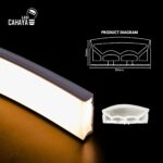 SLS100-5015 50 Meter Wide Silicon Strip Casing